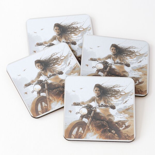 Item preview, Long Haired Biker Woman designed and sold by ianearthcore.