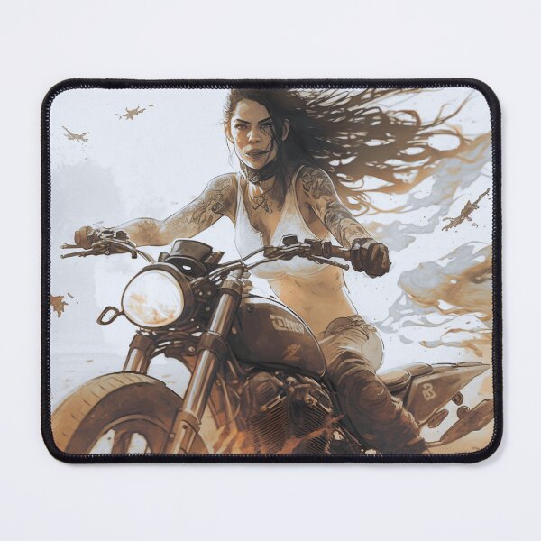 Item preview, Long Haired Biker Woman designed and sold by ianearthcore.