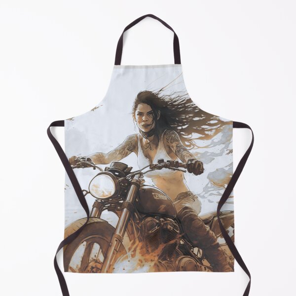 Item preview, Long Haired Biker Woman designed and sold by ianearthcore.
