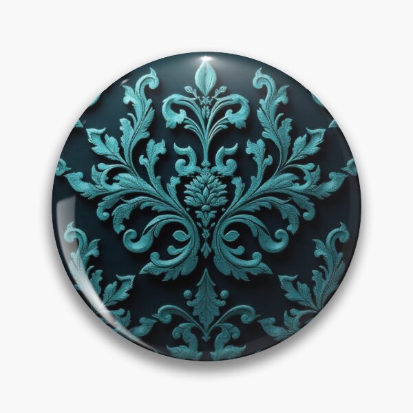 Artikelvorschau, Aqua Damask entworfen und verkauft von DesignsByPrnces.
