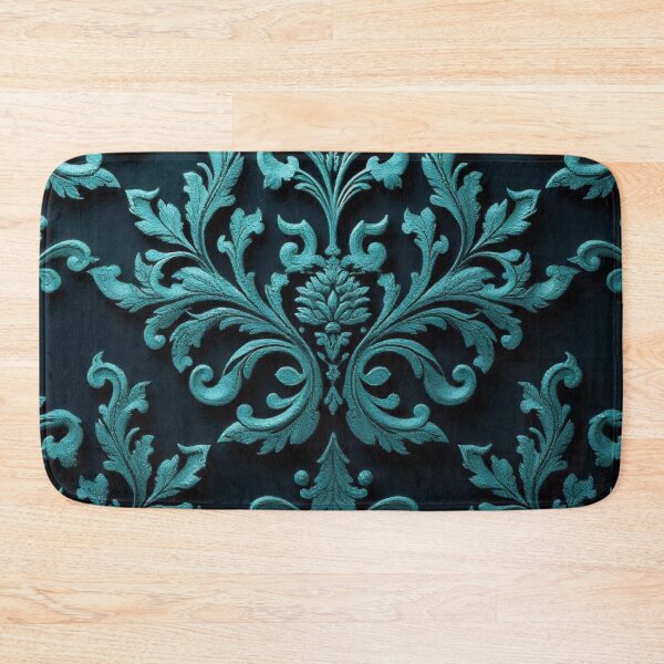 Item preview, Aqua Damask designed and sold by DesignsByPrnces.