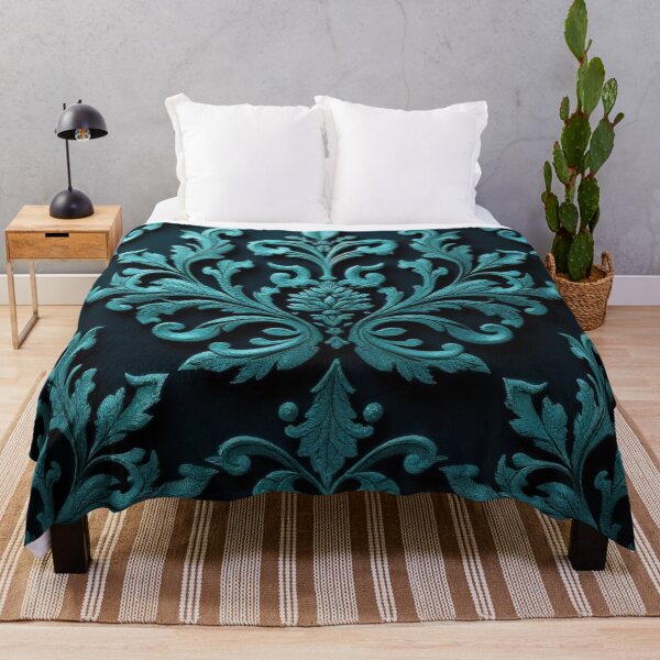 Artikelvorschau, Aqua Damask entworfen und verkauft von DesignsByPrnces.