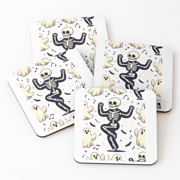 Item preview, "Skeleton Dancing with the Little Ghosts" designed and sold by taworn.