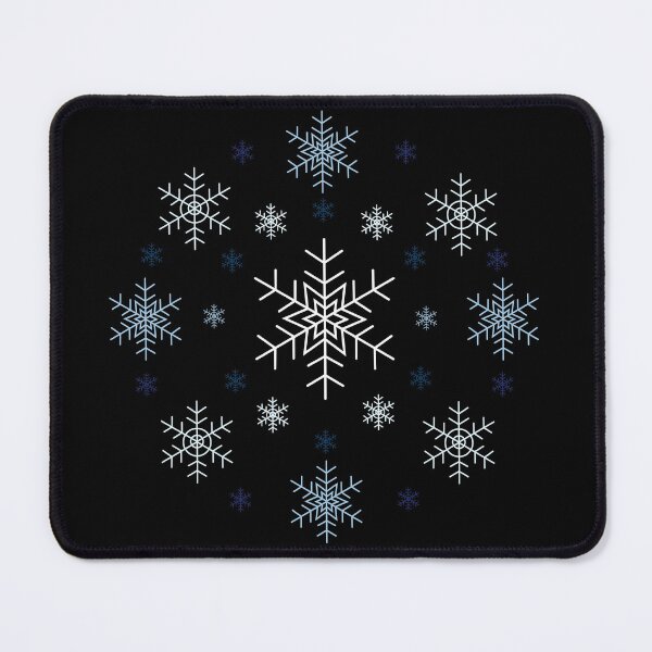 Item preview, snowflakes blue and white Christmas designed and sold by thereallama.