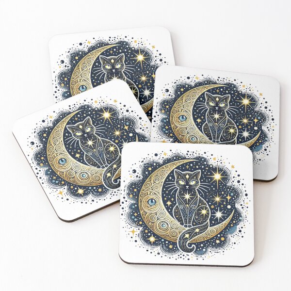 Item preview, Lunar Cosmic Cat designed and sold by FusiTink.