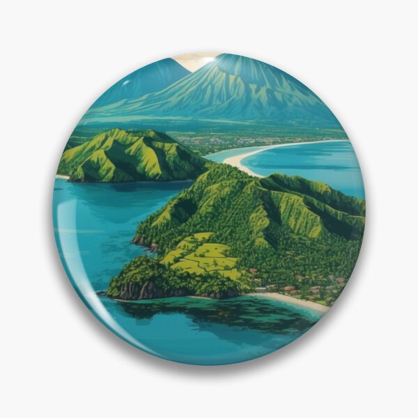 Item preview, Retro Lombok Island Art Print with Exotic Charm designed and sold by Ceemko's Vintage Corner.