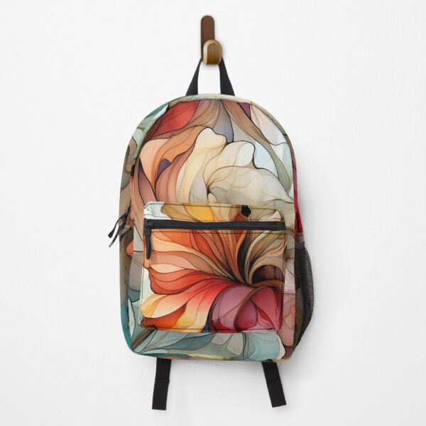 Item preview, Spring Vibe “Stained Glass” design - floral, leaves and colourful designed and sold by Chestnut Falls Studio.