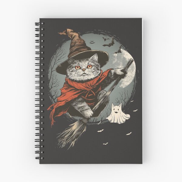 Item preview, A Cat Witch Riding A Broom designed and sold by Wild-Co.