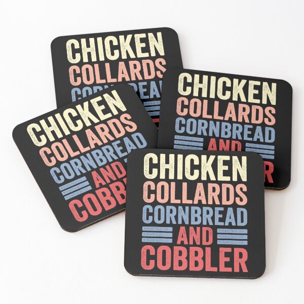 Item preview, Chicken Collards Cornbread and Cobbler funny food lovers designed and sold by teeshop87.