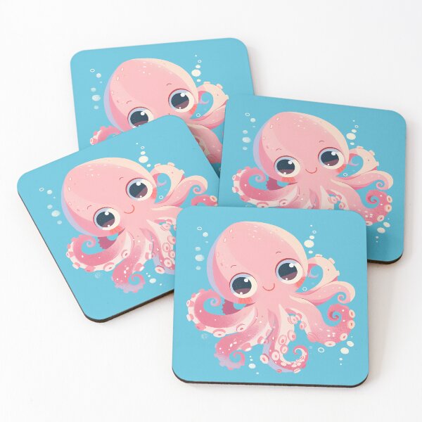 Item preview, Adorable Pastel Octopus Illustration designed and sold by Windy-market.