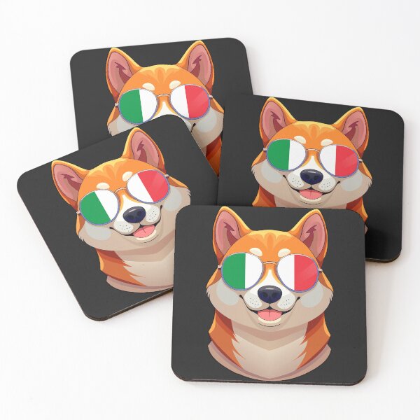 Item preview, Patriotic Shiba Inu Italian Flag - Full Design designed and sold by DreamBrushy.