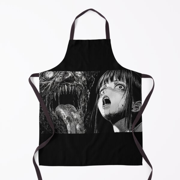 Item preview, Tongue of Terror - black and white horror manga anime girl designed and sold by ForsakenFrames.