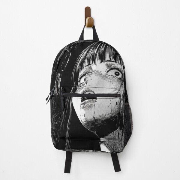Item preview, Tongue of Terror - black and white horror manga anime girl designed and sold by ForsakenFrames.