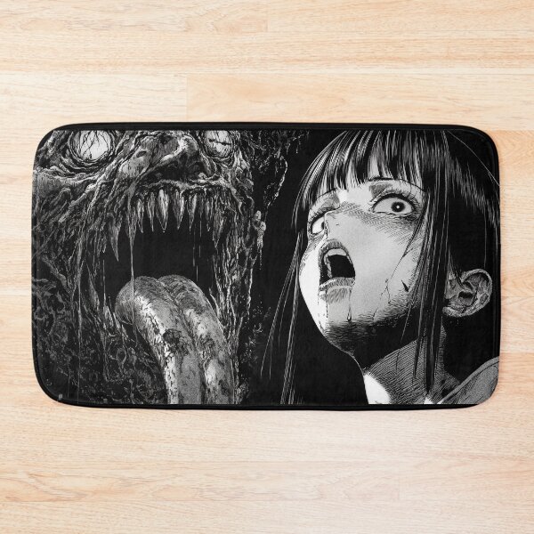 Item preview, Tongue of Terror - black and white horror manga anime girl designed and sold by ForsakenFrames.