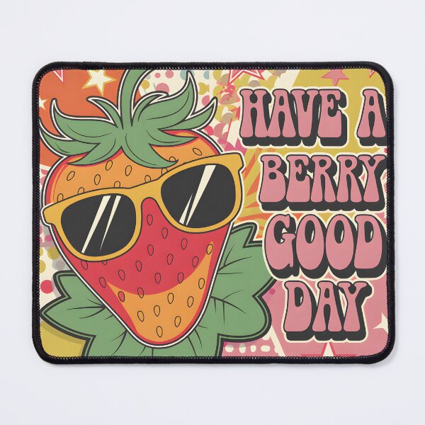 Item preview, Have a Berry Good Day – Fun Fruit Pun Design designed and sold by ArtfullyJua.