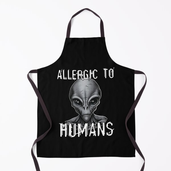Item preview, Allergic To Humans Funny UFO Alien Humor designed and sold by Vinson-MFG.