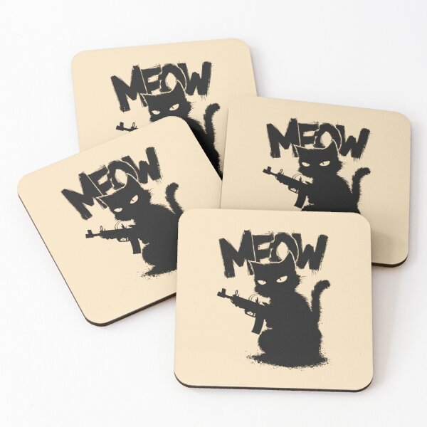 Item preview, A cat with a gun - Meow designed and sold by 123ks.