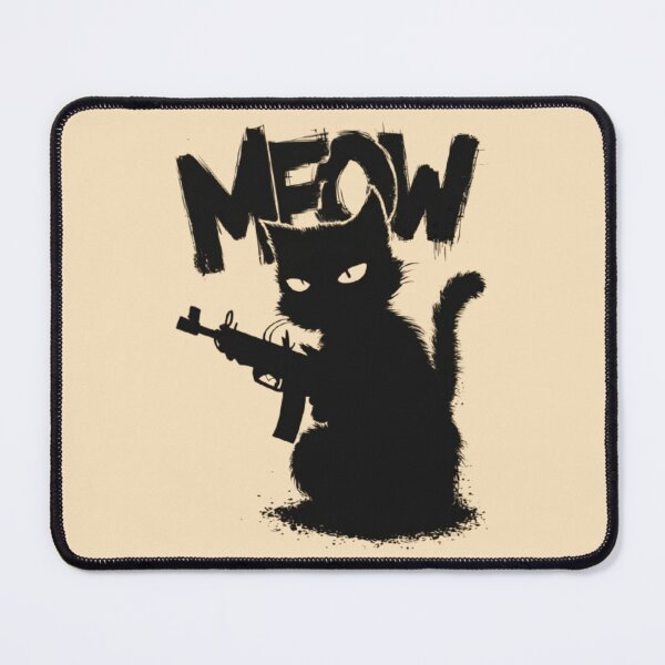 Item preview, A cat with a gun - Meow designed and sold by 123ks.