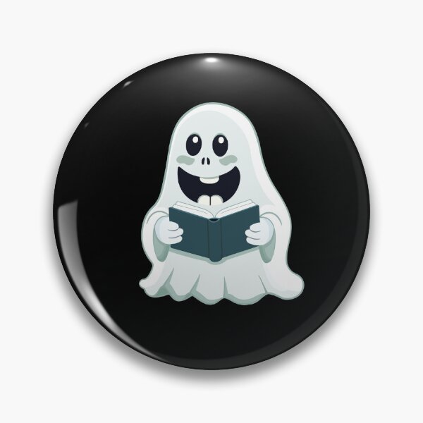 Item preview, Funny Ghost with Book designed and sold by Black-WhiteFUN.