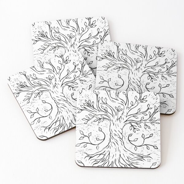 Item preview, Impresión en linóleo de árbol designed and sold by aartbylilli.