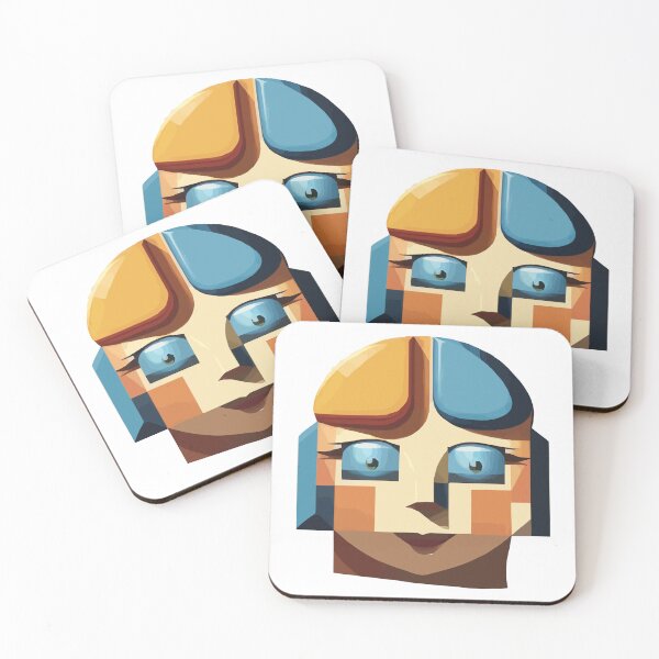 Item preview, cubist emoji designed and sold by Andre Faubert.