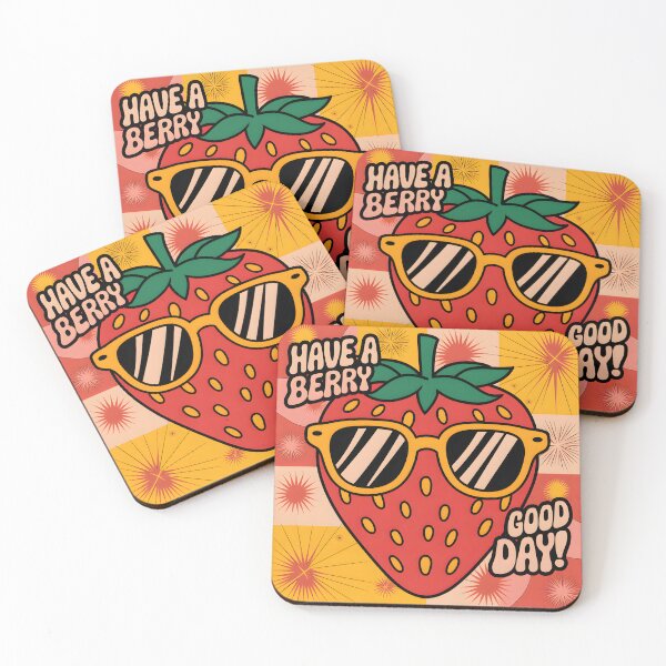 Item preview, Have a Berry Good Day – Fun Fruit Pun Design designed and sold by ArtfullyJua.