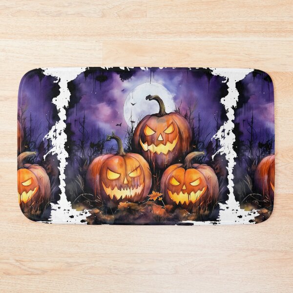 Item preview, Watercolor Spooky Pumpkins, Halloween designed and sold by ArtPixelHaven.