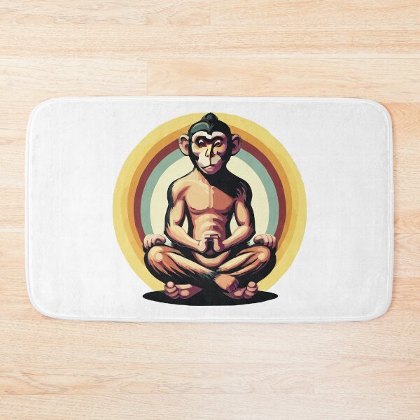 Item preview, meditating monkey designed and sold by Andre Faubert.