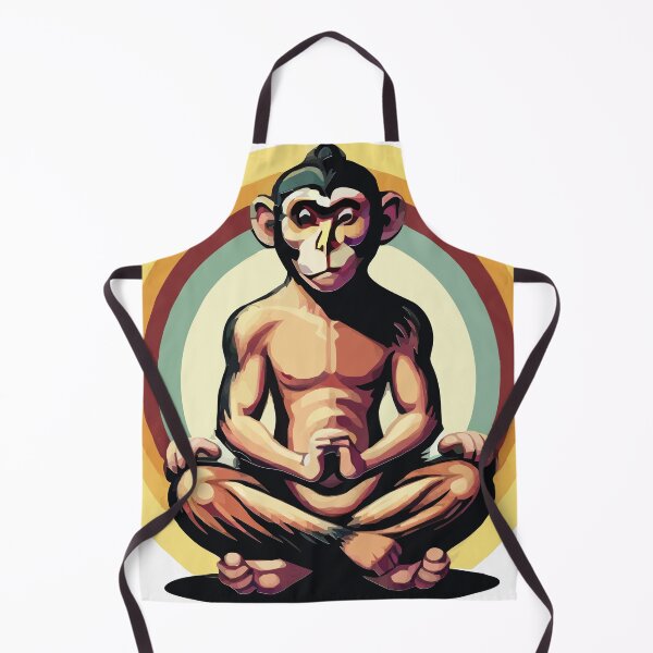 Item preview, meditating monkey designed and sold by Andre Faubert.