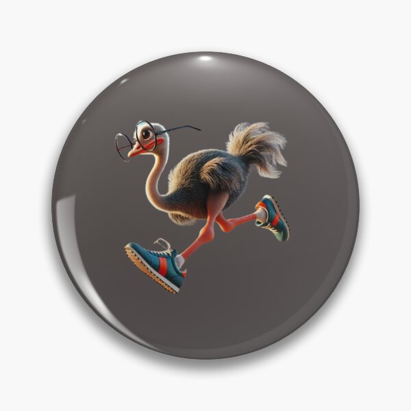 Item preview, Running Ostrich With Shoes on and Spectacles designed and sold by annenambiro.