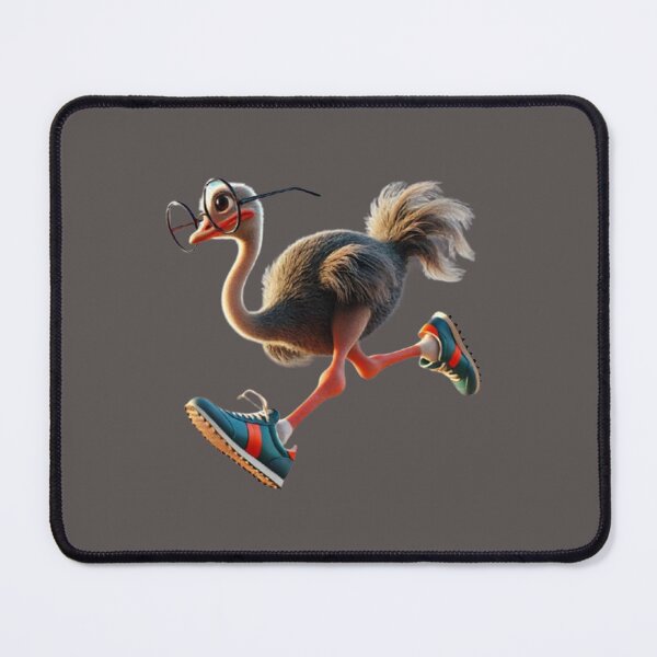 Item preview, Running Ostrich With Shoes on and Spectacles designed and sold by annenambiro.