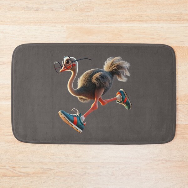 Item preview, Running Ostrich With Shoes on and Spectacles designed and sold by annenambiro.