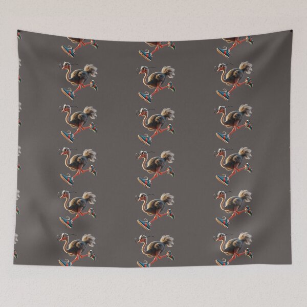Item preview, Running Ostrich With Shoes on and Spectacles designed and sold by annenambiro.