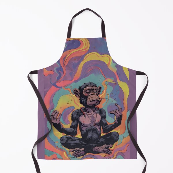 Item preview, Zenned Out Meditating Ape - The Shaman designed and sold by ManyMelany.