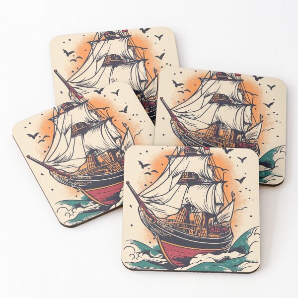 Item preview, Clipper ship designed and sold by MatrixTattoo.