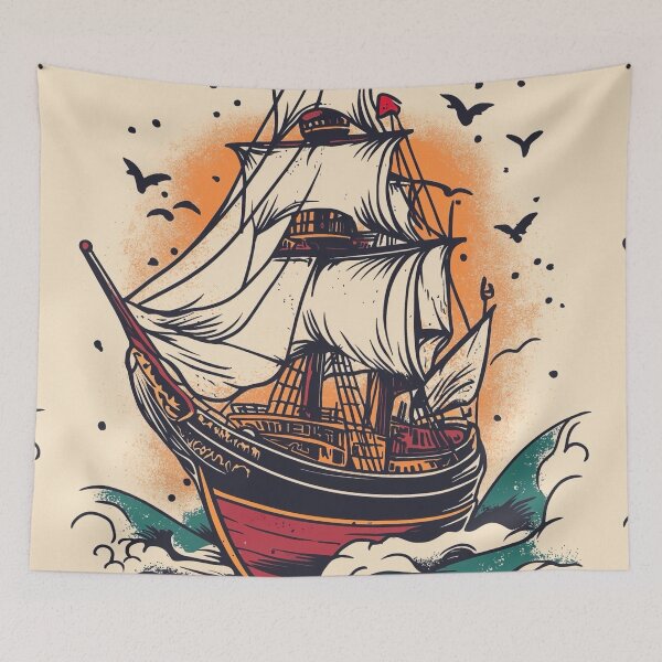Item preview, Clipper ship designed and sold by MatrixTattoo.