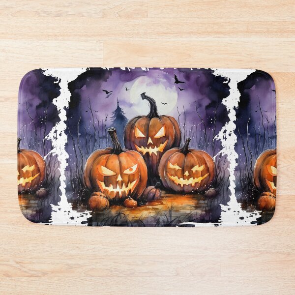 Item preview, Watercolor Spooky Pumpkins, Halloween designed and sold by ArtPixelHaven.