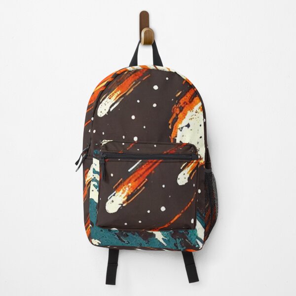 Item preview, Fiery Meteor Shower Over Earth Retro Space Art designed and sold by LuminShadowArt.