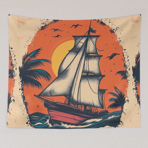 Item preview, Clipper ship designed and sold by MatrixTattoo.