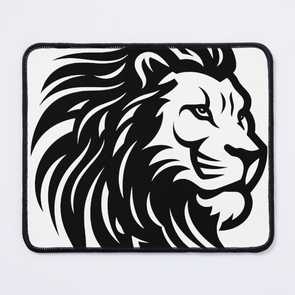 Item preview, lion face sketch designed and sold by roasted-peanuts.