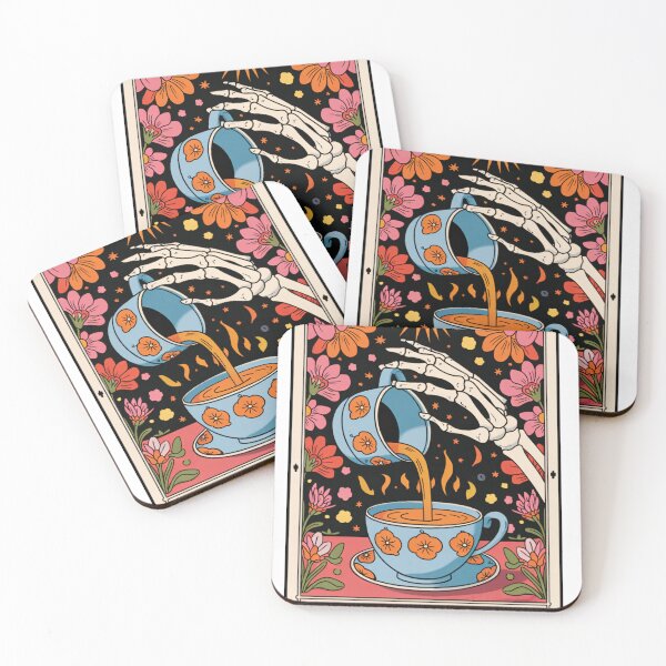 Item preview, Spill the Tea – Gothic Skeleton Tarot Design designed and sold by Charlietule.