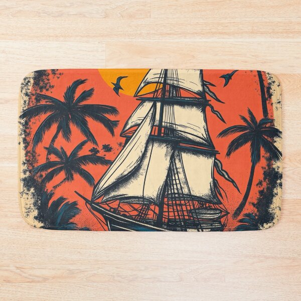Item preview, Tropical Clipper ship designed and sold by MatrixTattoo.