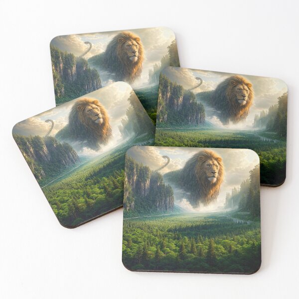 Item preview, Colossal Lion Over Forest designed and sold by koreatvtea.