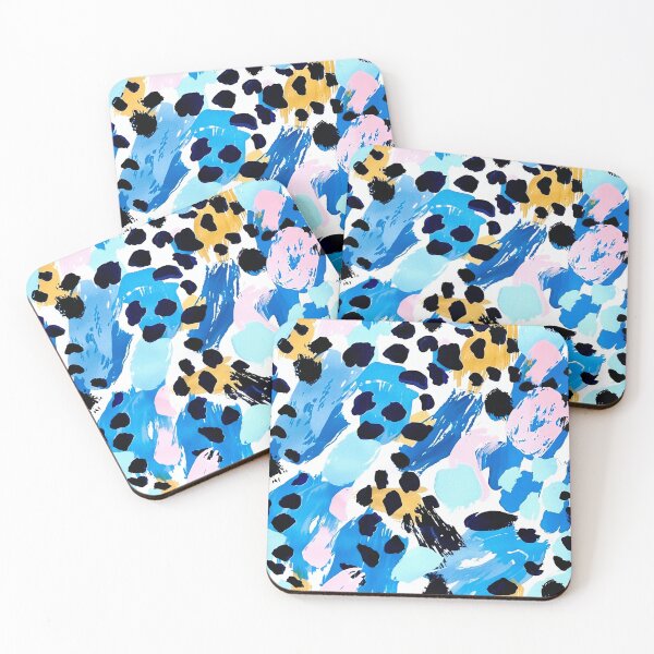 Item preview, Snow Leopard Ice Blue Print designed and sold by squishmuffin101.
