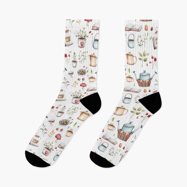 Item preview, Cute watercolor illustrations of gardening and tea time objects designed and sold by porbenjaporn.