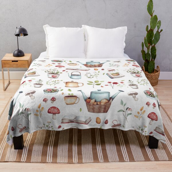 Item preview, Cute watercolor illustrations of gardening and tea time objects designed and sold by porbenjaporn.