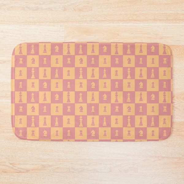 Item preview, Chessboard Pieces Pink Orange designed and sold by KelseyNY.