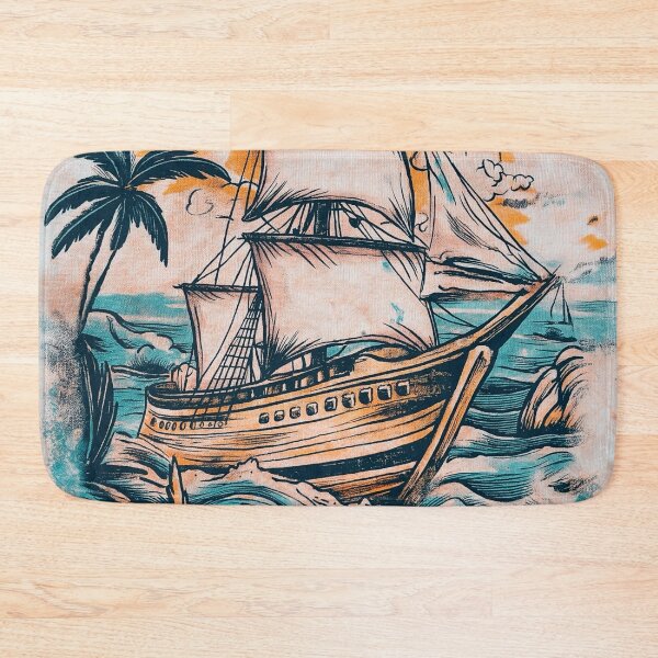 Item preview, Clipper Ship Tattoo designed and sold by MatrixTattoo.