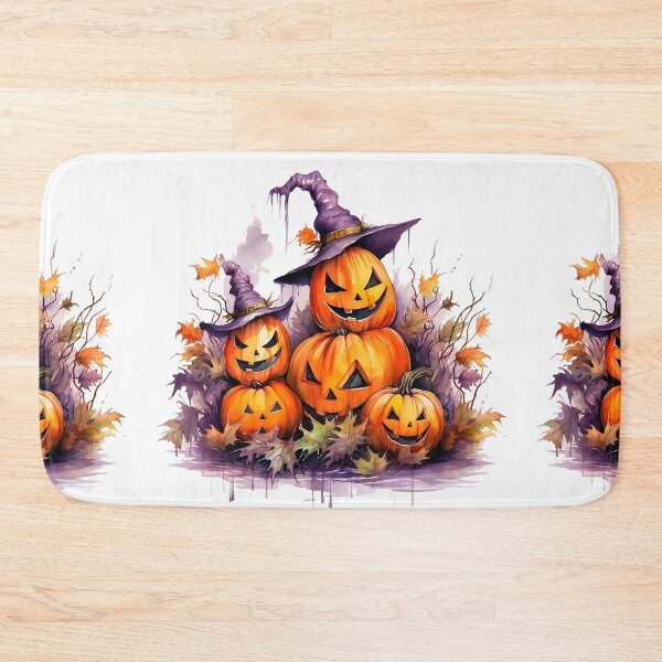 Item preview, Watercolor Spooky Pumpkins, Halloween designed and sold by ArtPixelHaven.