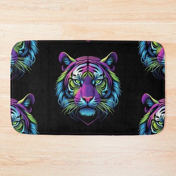 Item preview, Vibrant Neon Tiger Digital Art designed and sold by creativaimages.